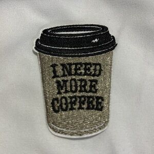 Coffee Cup Patches with Text
